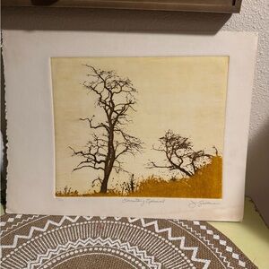 Signed “Something Special” J. Sullivan Golden Nature Landscape Art Print 40/400
